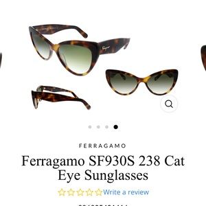 Ferragamo cat eye sunglasses